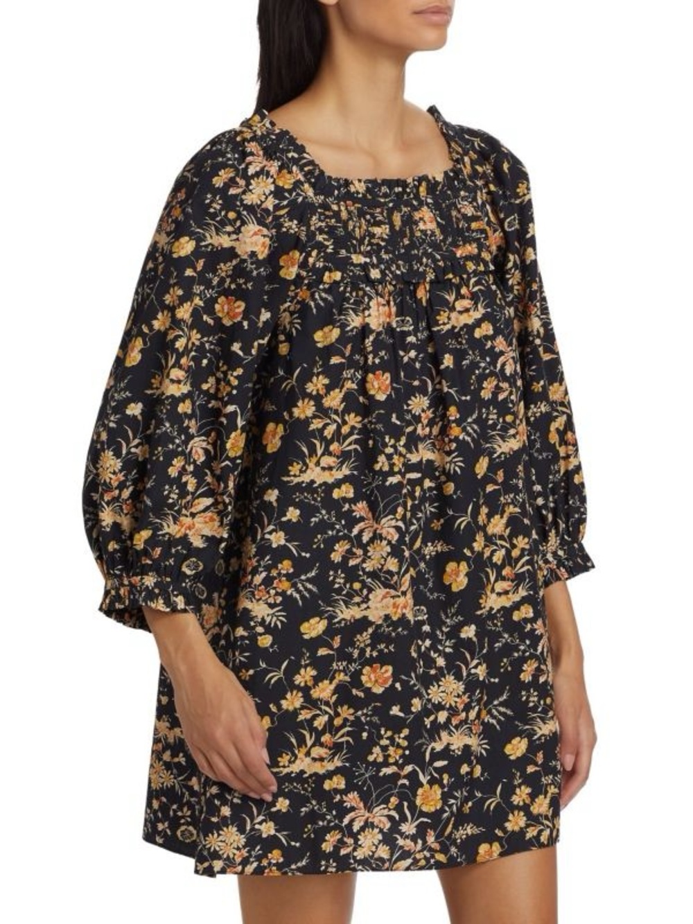 DÔEN Acton Floral Baby Doll Dress Size XS